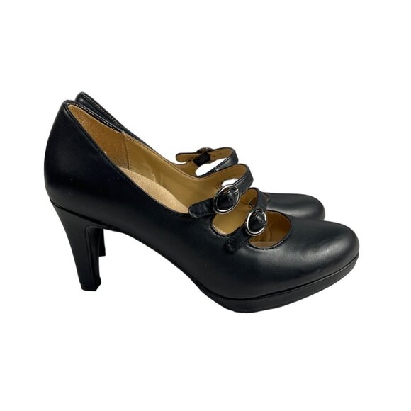 Naturalizer Women's Black Prudence Round Toe Heels Sz 5.5 - Picture 4 of 11